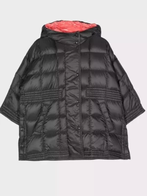 Moncler Kids Pikowany płaszcz z kapturem 8-14 lat rozmiar