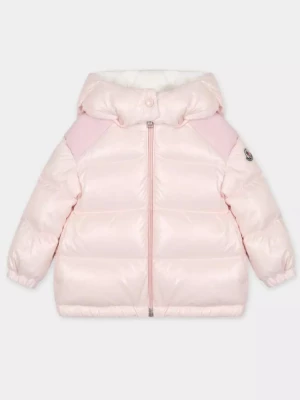 Moncler Kids Różowa kurtka puchowa Valya 0-3 lat rozmiar 9/12 MSC