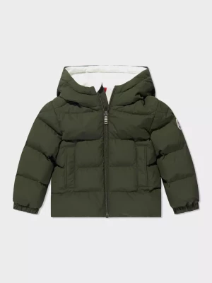 Moncler Kids Zielona kurtka puchowa rozmiar 12/18 MSC