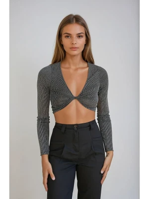 Monki Bluzka w kolorze czarnym rozmiar: L