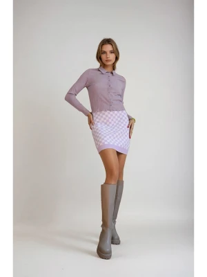 Monki Bluzka w kolorze fioletowym rozmiar: S