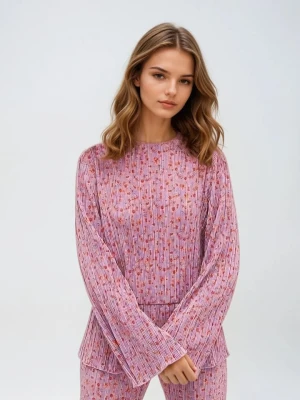 Monki Bluzka w kolorze różowym rozmiar: XS