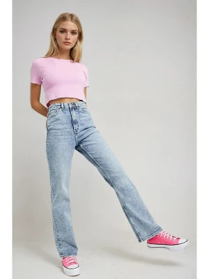 Monki Dżinsy - Regular fit - w kolorze błękitnym rozmiar: W31