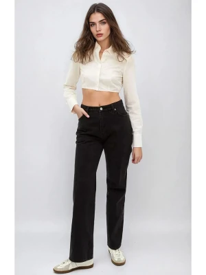 Monki Dżinsy - Regular fit - w kolorze czarnym rozmiar: W28