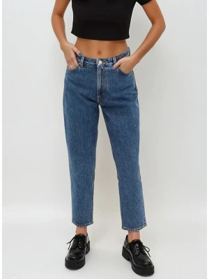 Monki Dżinsy - Regular fit - w kolorze niebieskim rozmiar: W25