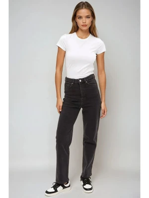 Monki Dżinsy - Slim fit - w kolorze czarnym rozmiar: W28