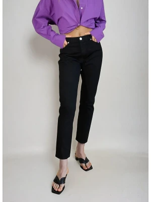 Monki Dżinsy - Slim fit - w kolorze czarnym rozmiar: W29