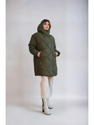 Monki Kurtka zimowa w kolorze khaki rozmiar: XXS