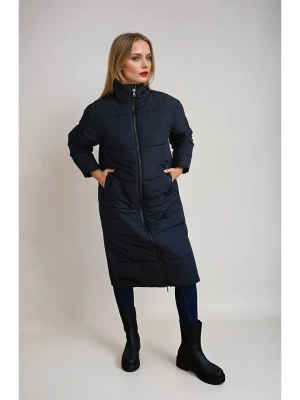 Monki Płaszcz pikowany w kolorze czarnym rozmiar: S