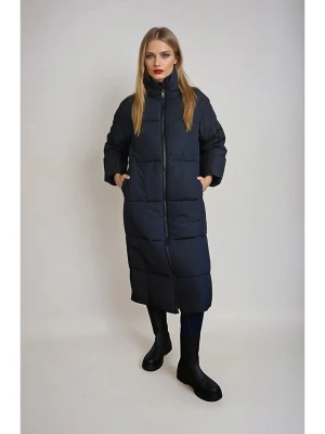 Monki Płaszcz pikowany w kolorze czarnym rozmiar: S