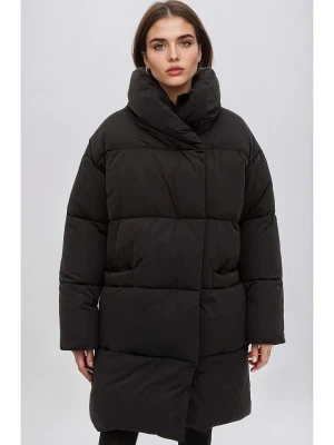Monki Płaszcz zimowy w kolorze czarnym rozmiar: L