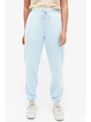 Monki Spodnie dresowe w kolorze błękitnym rozmiar: L