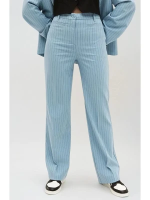 Monki Spodnie w kolorze błękitno-czarnym rozmiar: 38