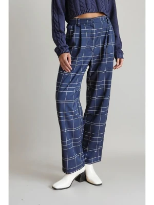 Monki Spodnie w kolorze granatowym rozmiar: 36