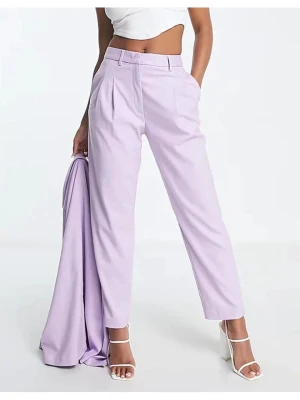 Monki Spodnie w kolorze lawendowym rozmiar: 32