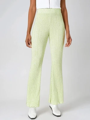 Monki Spodnie w kolorze zielonym rozmiar: M