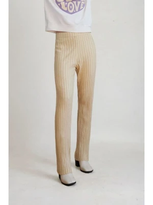 Monki Spodnie w kolorze żółtym rozmiar: XXS