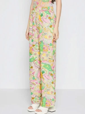 Monki Spodnie ze wzorem rozmiar: XL