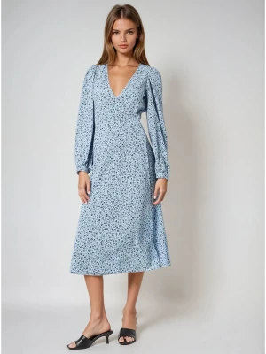 Monki Sukienka w kolorze błękitno-czarnym rozmiar: 38