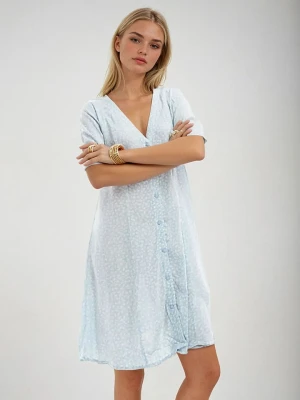 Monki Sukienka w kolorze błękitnym rozmiar: L