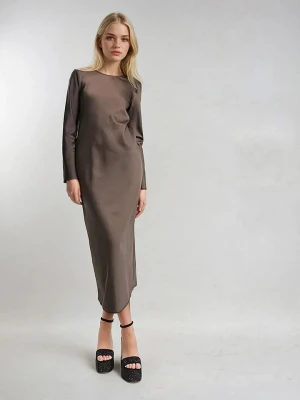 Monki Sukienka w kolorze brązowym rozmiar: 32