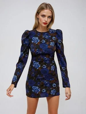 Monki Sukienka w kolorze granatowo-czarnym rozmiar: 32