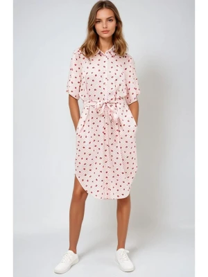 Monki Sukienka w kolorze jasnoróżowym rozmiar: S