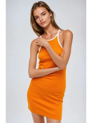 Monki Sukienka w kolorze pomarańczowym rozmiar: L