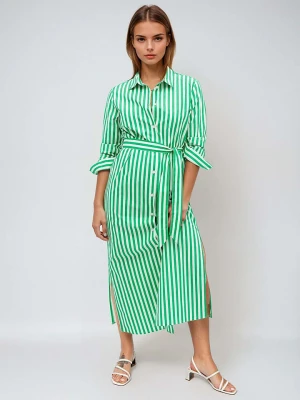 Zdjęcie produktu Monki Sukienka w kolorze zielono-białym rozmiar: 38