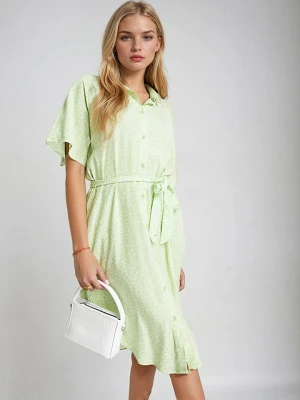 Monki Sukienka w kolorze zielonym rozmiar: L