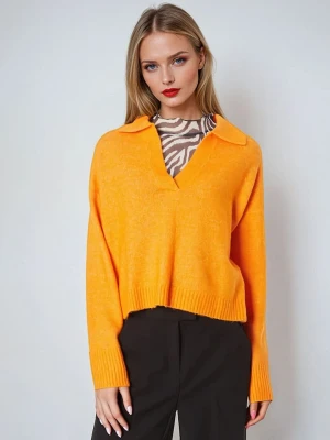 Monki Sweter w kolorze pomarańczowym rozmiar: M