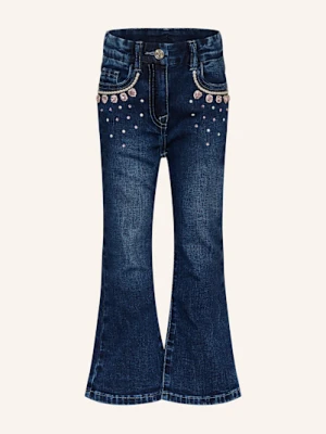 Monnalisa Jeansy Z Ozdobnymi Kamykami blau