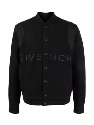 Monochromatyczna kurtka bomber z logo Givenchy
