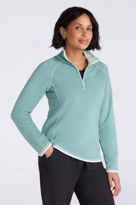 Montana — damski polar, zamek błyskawiczny pod szyją - Teal Mountain Warehouse