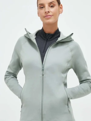 Montane bluza sportowa Fury kolor szary z kapturem gładka