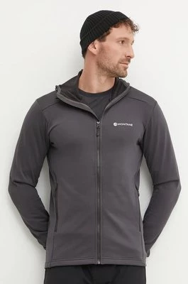 Montane bluza sportowa Protium kolor szary z kapturem gładka MPRHO17