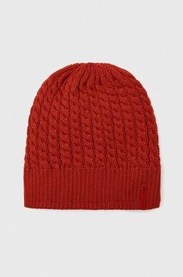 Montane czapka Windjammer kolor czerwony z grubej dzianiny wełniana