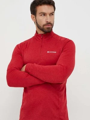 Montane longsleeve funkcyjny Dart Zip kolor czerwony MDRZN