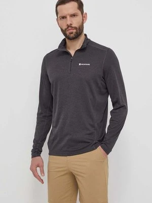 Montane longsleeve funkcyjny Dart Zip kolor szary MDRZN