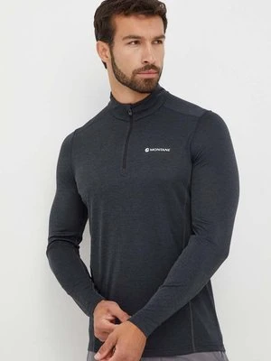 Montane longsleeve funkcyjny Dart Zip kolor szary MDRZN