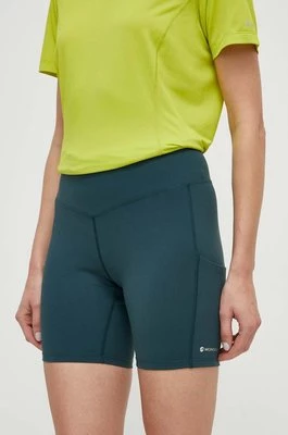 Montane szorty sportowe Ineo Lite damskie kolor zielony gładkie high waist FINLS17