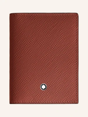 Montblanc Etui Na Karty Z Skóry Saffiano rot BRĄZOWY