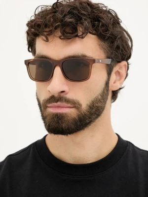 Montblanc okulary przeciwsłoneczne męskie kolor brązowy MB0432S