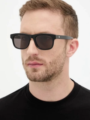 Montblanc okulary przeciwsłoneczne męskie kolor czarny MB0421S