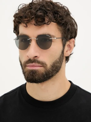 Montblanc okulary przeciwsłoneczne męskie kolor szary MB0428S