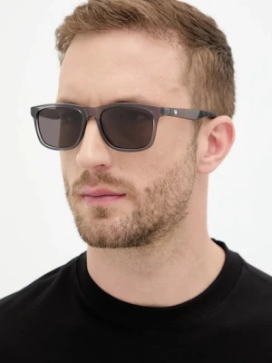 Montblanc okulary przeciwsłoneczne męskie kolor szary MB0432S