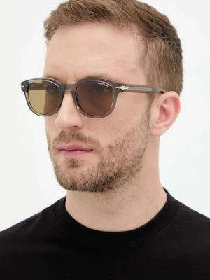 Montblanc okulary przeciwsłoneczne męskie kolor szary MB0435S