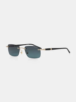 Montblanc okulary przeciwsłoneczne męskie kolor złoty MB0344S