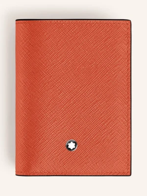 Montblanc Portfel Saffiano Sartorial orange