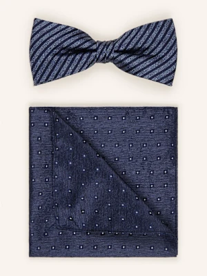 Monti Zestaw: Mucha I Poszetka Z Jedwabiu blau